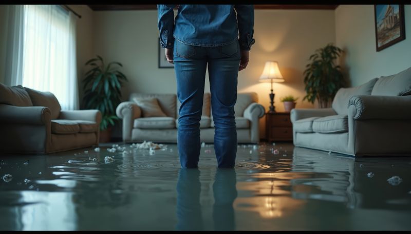 Bedroom Water Damage Repair